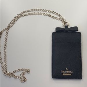 Kate spade black card holder